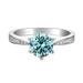 1ct Moissanite Promise Ring - 925 Sterling Silver Engagement Ring for Weddings and Special Occasions - Choose from Multiple Colors - Perfect Gift for Your Loved One