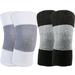 2 Pairs Warm Knee Pads Protector Leg Sleeves Warmers Brace High Kneepad Sports Towels for Sweat Miss Fitness