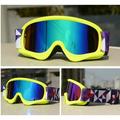 JSJM New Kids Ski Goggles Double Layers Anti-Fog UV400 Ski Glasses Snow Snowboard Goggles Children Winter Ski Eyewear Age 3-12 YELLOW