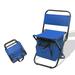 Oneshit Outdoor Folding Chair With Cooler Bag Compact Fishing Stool Fishing Chair With Double Oxford Cloth Cooler Bag For Fishing/Beach/Camping/Family/Outing Camping & Hiking Spring Clearance