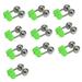Oneshit 10Pcs Rod Tip Clamp Fishing Pole Fish Alarm Alert Twin Bell Clip Fishing Spring Clearance