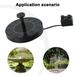 Solar Bird Bath Fountain Pump Upgrade Solar Fountain with 6 Nozzle Free Standing Floating Solar Powered Water Fountain Pump for Bird Bath Garden Pond Pool Outdoor