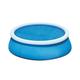 Blasgw Circular Solar Swimming Pool Cover with Heart-shaped Bubble Design PE Insulation Film for Outdoor Pools Blue