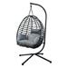 Wicker Swing Chair for Balcony - 76.5 - Relax in style with our comfortable swing chair!