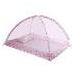 WOVTE Baby Safety Net Tent Premium Baby Bed Canopy Netting Cover Mesh Nursery Mosquito Net - Stylish and Sturdy Infant Crib Tent Net - Protect Your Baby from Falls or Bites Pink 90CMÂ®Â®120CM