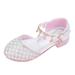 Girls Sandals Child Kids Shoes Children s High Heels Dance Shoes Little Girls Crystal Shoes Toddler Little Big Kid Girls Wedding Sandals Stylish Wear