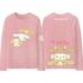 Sanrio Laurel Dog Joint T-shirt Female Long Sleeve Cartoon Big Ear Dog Girl Cute Clothes Pure Cotton T-shirt For Children