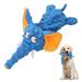 Elephant Squeaky Dog Toys Durable Dog Toy Tug of War Dog Plush Interactive Toy for Puppies Small Medium and Large Dogs No Stuffing Dog Toy Birthday Christmas Dog Toy (Dark Blue)