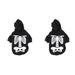 Halloween Pet Costumes 2 Count Puppy Skull Pattern Clothes Hoodies for Boys Dreses Skeleton Sweatshirt Cotton