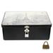 Storage Box with Lock Desktop Gift Boxes Gifts for An Anniversary Food Container Tinplate Case