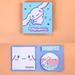 Kawaii Kuromi My Melody Cinnamoroll Cartoon Cute Sticky Note Pad Office Combination Sticky Note Creative Sticker Girl Heart Gift