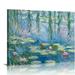 Nawypu Art Posters Claude Monet Poster Water Lilies Room Posters Bathroom Decor Canvas Wall Art Prints for Wall Decor Room Decor Bedroom Decor Gifts Posters