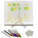 LED Note Board with Colors Acrylic Dry Erase Board with Light Stand as a Glow Memo Letter Board Note Glass Led White Board with 7 Pen for Office School Home