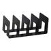 Tongina Acrylic Bookends Bags Display Rack Multifunction Bookshelf Dividers Four Frames Book Stand for Bookshelf Table Home Libraries Black