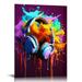 CANFLASHION Video Game Wall Art Gaming Poster Modern Colorful Gaming Posters Headphone Pictures Wall Decor Game Controller Wall Art Canvas Game Room Painting Posters for Wall Decor Video Game Canvas