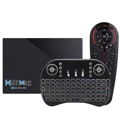 Smart TV Box H96 MAX RK3566 Quad Core Android 11.0 8GB RAM 128GB ROM 1080p 8K with Dual Wi-Fi 2.4G/5.0G Media Player Google Play Youtube