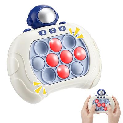 Welltop Pop Fidget Game for Kids Adult Pop Light Up Game Handheld Fidget Sensory Toys Electronic Quick Push Game Educational Puzzle Game with 4 Modes Pop Bubble Toy for Toddler Adults Gifts