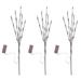 Floor Vases Decorative Tall Light Branches 3 Pcs Chandelier Nordic Home LED Tree Clean It