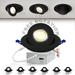 4 Inch Gimbal Black Led Recessed Light 360Â°+90Â° Adjustable Directional Recessed Lighting 2700K/3000K/3500K/4000K/5000K Dimmable Retrofit Eyeball Can Light with Jbox ETLï¼ˆBlackï¼Œ6 Packï¼‰