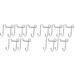 Stainless Steel Hook Cabinet Door Coat Mount Hooks Hanging Hanger Multifunctional 10 Pcs