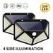 Illuminate Your Outdoor Space with Four-Sided Solar Garden Lights - Motion Sensing LED Lights for Bright and Waterproof Wall Lighting. Customers Love Them and Will Buy More!