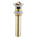 Electroplated Pop-up Water Drain With Overflow Superior Quality Faucet Accessory Antique Brass Golden and Black Finished