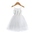 Girl's Suspender Dress, Small And Medium-Sized Children's Ribbed Patchwork Mesh Skirt, Princess Skirt, Fluffy Skirt