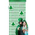 St. Patrick's Day Shamrock Rain Curtain Door Cover - Festive Green Decorations for Party Backgrounds, Adding a Touch of Irish Charm and Cheer to Your Celebration