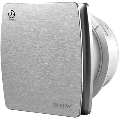 Badlüfter Ø100mm Sliber Abluftventilator mit Nachlauf und Rückstauklappe 95m³/h, 12 Watt / 34dB / Image