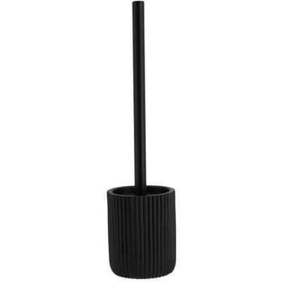 Gestreifte polyresin-wc-bürste - schwarz Tendance Image