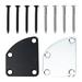 Guitar Reinforcement Board Electric Bass Connecting Plate Part Replacement Neck Stainless Steel 2 Sets