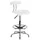 Flash Furniture Bradley White Tractor Seat Drafting Stool