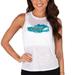 Women's Concepts Sport White Philadelphia Eagles Infuse Lightweight Slub Knit Tank Top