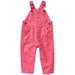 Carhartt Toddler-Girls Loose Fit Canvas Bib Overalls Pink 4T