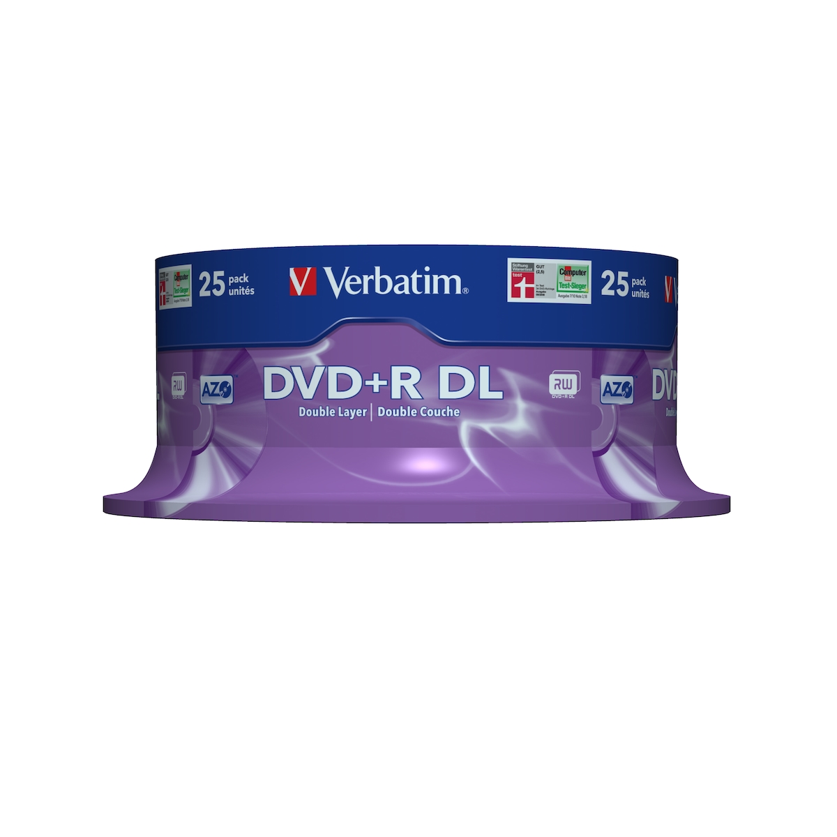 Verbatim DVD+R Double Layer 8x Matt Silver 25pk Spindle 8,5 GB DVD+R DL 25 Stück(e) Image