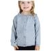 QUYUON Baby Girl Jackets Sale Long Sleeve Sweaters Jacket Toddler Girl Boy Baby Infant Kids and Winter Sweater Cardigan Solid Color Children s Sweater Gray 6T