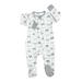 Boys Pajamas Footed Non-Slip Zip Front Sleeper Cartoon Romper Comfortable 2Pcs Outfits Set