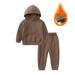 Summer Savings Clearance! Yievot Winter Baby Outfits Boy Long Sleeve Easter Clearance Hooded Kids Outfits Clothes Kids Casual Sports Set 12 Months-19 Years