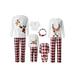 Family Christmas Pjs Matching Sets Baby Christmas Elk Print Tops Plaid Pants Matching Jammies Holiday Xmas Sleepwear Set