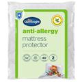 Silentnight Anti-Allergy Mattress Protector, White - Double
