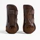 Horse Riding Open Tendon Boots For Horse & Pony 500 Jump - Brown Twin-pack