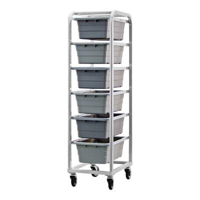 New Age 18 7/8" x 26 1/2" x 72" 6 Lug Heavy-Duty Aluminum Lug Rack 1263