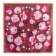 Women's Brown / Red / Pink Rosolio Scuro Medium Silk Scarf Medium Madalina Andronic