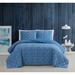 Katrine 3 Piece Quilt Set by Brooklyn Loom in Blue (Size KING)