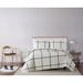 Kurt Windowpane 3-Piece Quilt Set by Truly Soft in Ivory Black (Size KING)