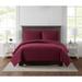 Everyday 3D Puff Quilted 3 Piece Quilt Set by Truly Soft in Burgundy (Size KING)