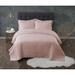 Antimicrobial 3 Piece Quilt Set by Truly Calm in Blush (Size FL/QUE)