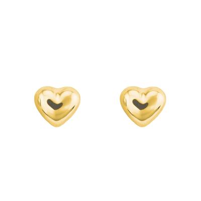 Paar Ohrstecker AMOR "Herzen, 2022813", gold (gelbgoldfarben), Ohrringe, Mädchen, Gelbgold 375, Made in Germany Image