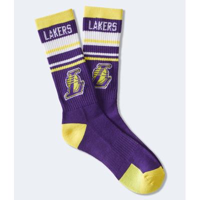 Aeropostale Womens' Los Angeles Lakers Crew Socks - Purple - Size ONE SIZE - Polyester
