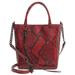 Rebecca Minkoff Bags | *Sale* Rebecca Minkoff Sexy Red Snakeskin Chain Tote Crossbody Purse New! W/Tags | Color: Black/Red | Size: Os